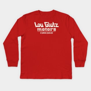 Lou Glutz Motors Chicago Kids Long Sleeve T-Shirt